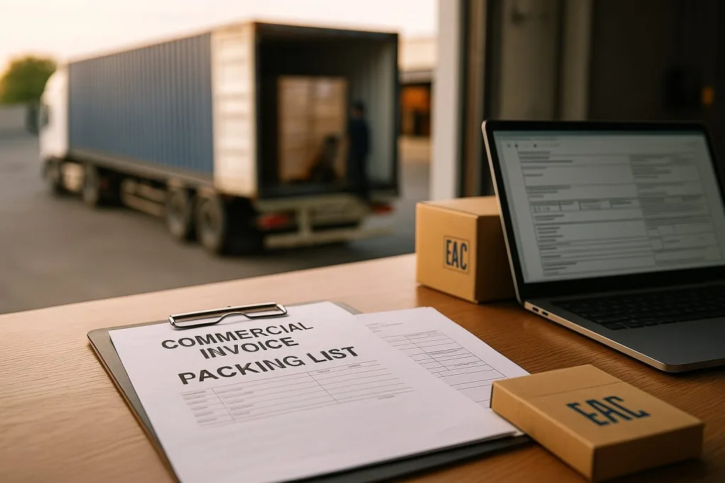 Документы для доставки из Европы